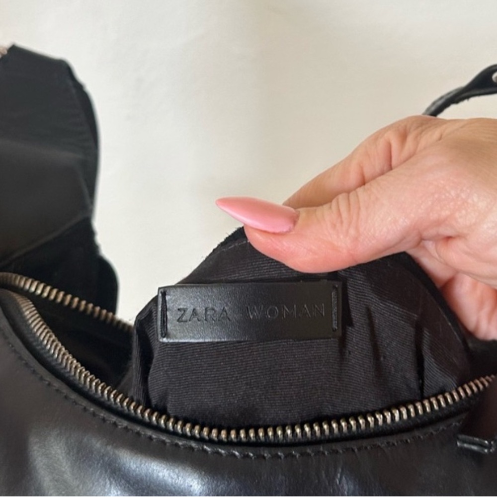 Zara Black Leather and Suede Coastal Cowboy Purse - Picture 7 of 13